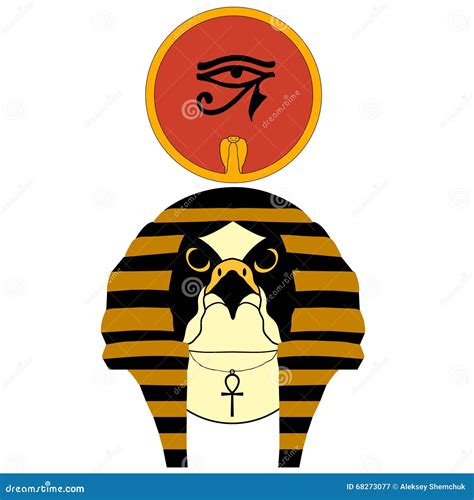 Vector Illustration Of The Ancient Egyptian God Ra Stock Vector Illustration Of Hieroglyph