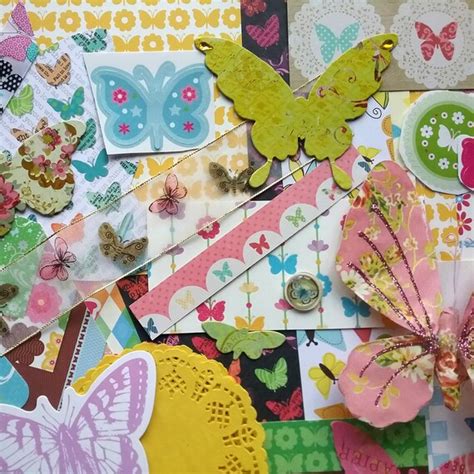 Butterfly Craft Kit Scrapbook And Junk Journal Etsy