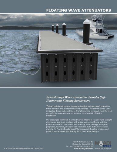 Floating Breakwater System Maadi Group Inc Pdf Catalogs