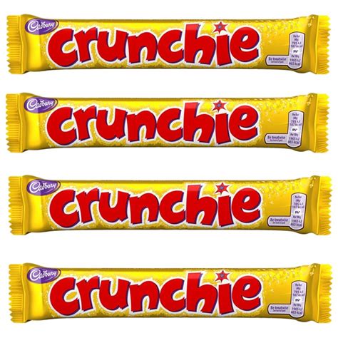 buy cadburys crunchie bars total 4 bars of british chocolate candy cadbury crunchie bundle