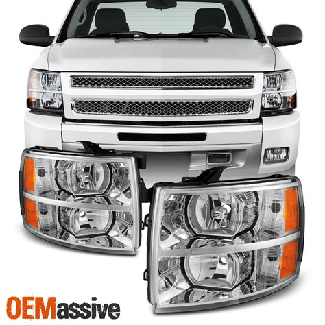 Fit 2007 2013 Chevy Silverado 1500 2500 3500 Replacement Headlights L