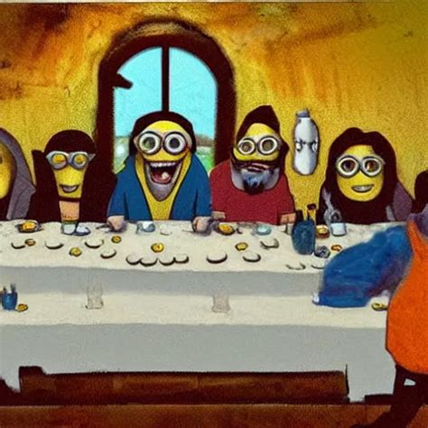 The Last Supper If The Attendees Were Members Of The Stable Diffusion