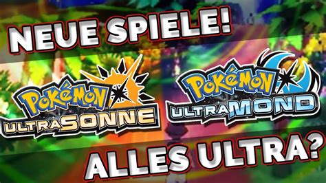 Alles Ultra Pokemon Ultrasonne Ultramond Angekündigt Youtube