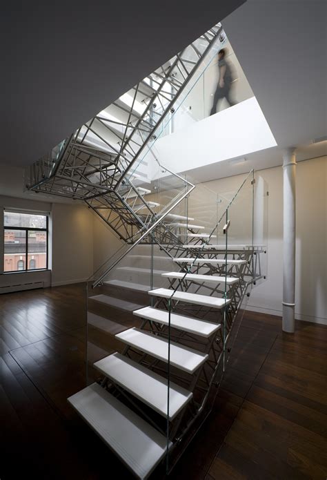 abstract metal and glass staircase will sketch you out designs and ideas on dornob
