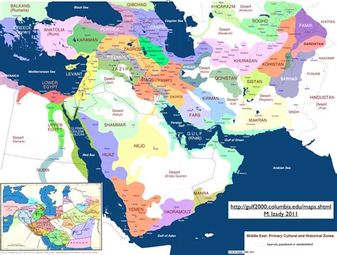 Cultural Map Middle East The Gulf Blog
