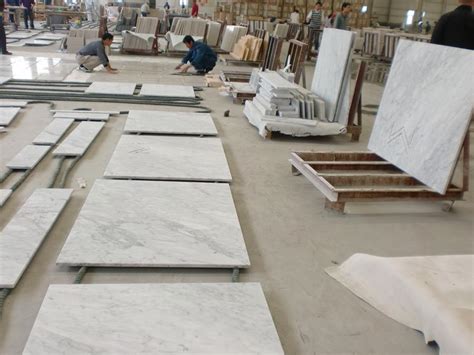 Italian Carrara White Marble Polished Bathroom Floor Tile Manufacturers