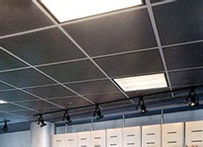 Sometimes the area above ceiling tiles is used as an air return to the hvac system, normally in commercial construction, so this entire area is considered a plenum for determining t. SoundPanel.com Metal Foam Acoustic Ceiling Tiles
