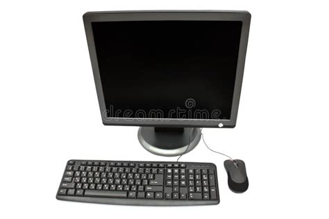 Monitor Keyboard And Mouse Stock Image Image Of Connection Screen