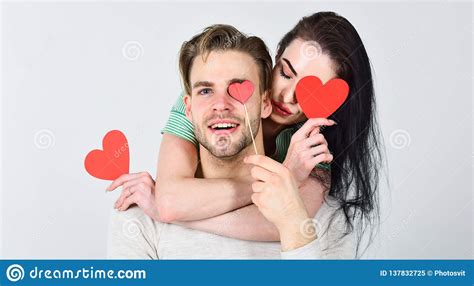 Valentines Day Concept Romantic Ideas Celebrate Valentines Day Man And Pretty Girl In Love