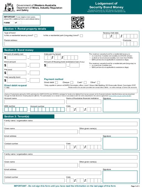 Lodgement Security Bond Money Fill Out Sign Online Dochub