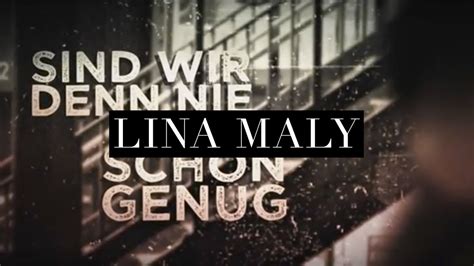 Lina Maly Schön Genug Official Lyric Video Youtube