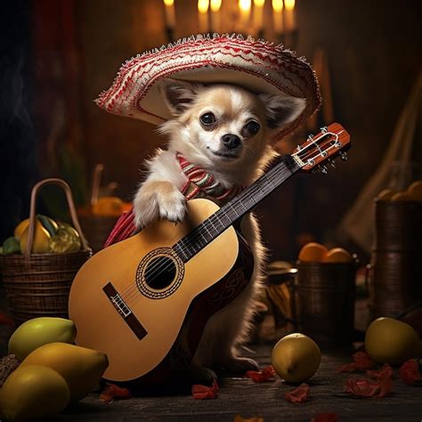 Premium Ai Image Chihuahua Mariachi
