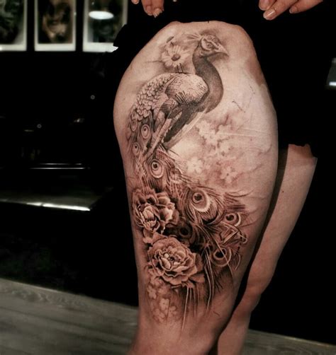 101 Best Peacock Thigh Tattoo Ideas That Will Blow Your Mind Outsons