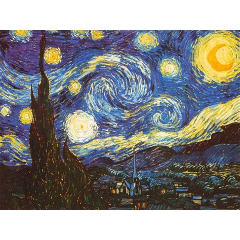 Starry Night C1889 Art Print By Vincent Van Gogh