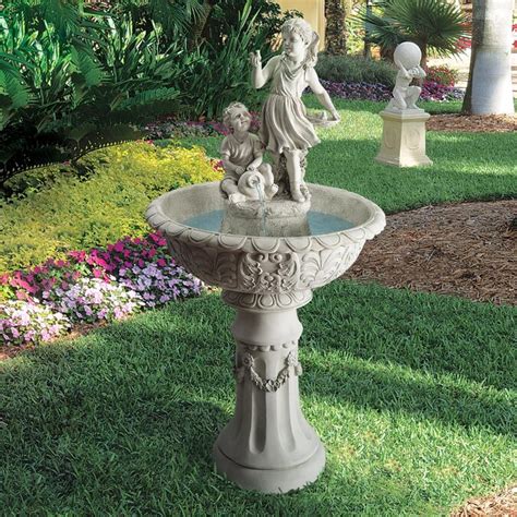 Design Toscano 52 In H Resin Fountain Statue Outdoor Fountain In The