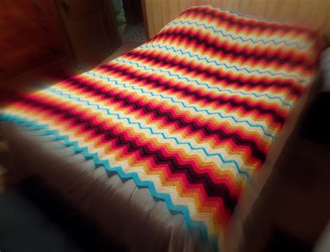 Beautiful Native American Crochet Indian Blanket Unique Etsy