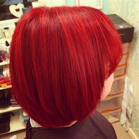 Glossy Bright Red Hairs Blurmark