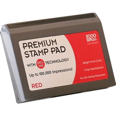 Cosco 2000 Plus® Gel Based Stamp Pad Red 2 3 14 X 6 14 030257