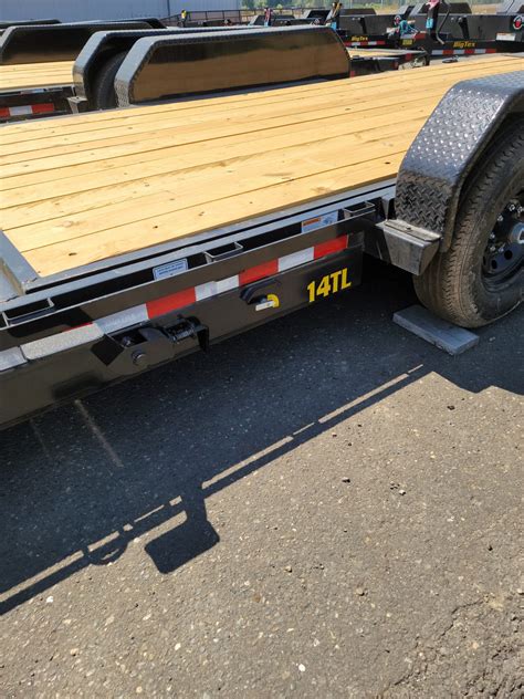 Big Tex 14tl 20 7x16x4 Split Deck 14k Gvw Hydraulic Cushion Tilt