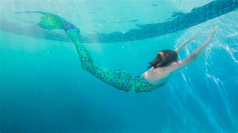 Aussie Green Mermaid Tail From Mermaid Gang Fin Fun Mermaid Tails Mermaid Swim Tail