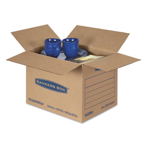 Fellowes 7713801 Smoothmove Basic Small Moving Boxes Kraft Blue 25