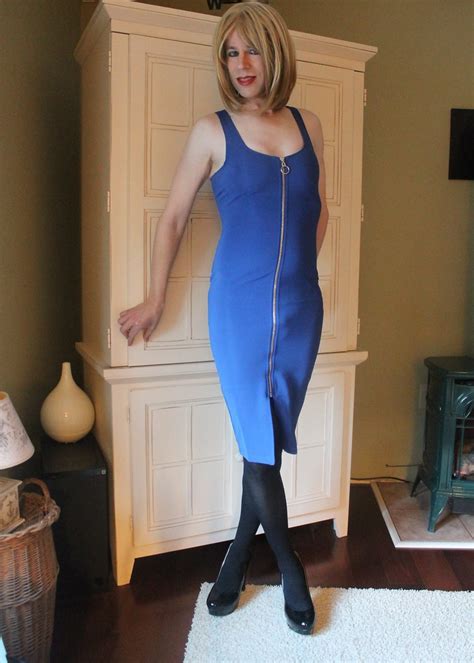 Tight Blue Zipper Dress Stef Warren Flickr