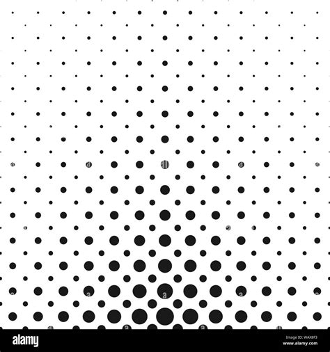 Monochrome Abstract Geometric Halftone Dot Pattern Background Vector