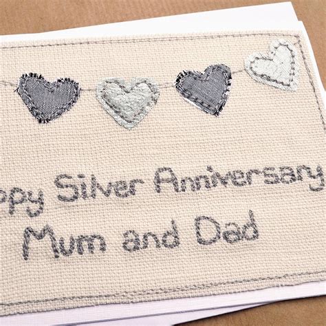 Bunting Silver Wedding Anniversary Card By Jenny Arnott Cards And Ts