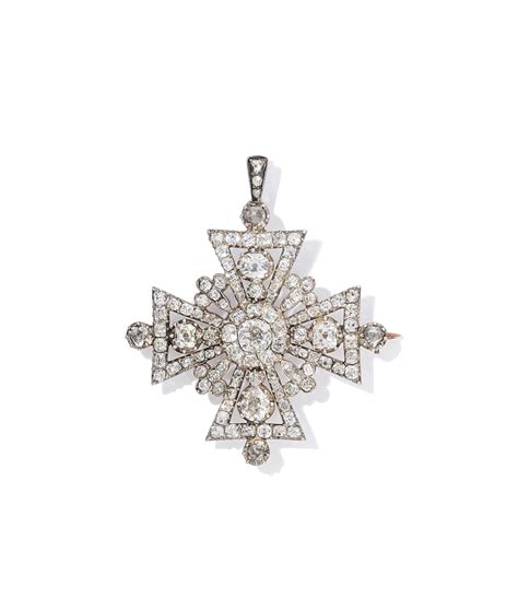 An Early 19th Century Diamond Cross Brooch Christies