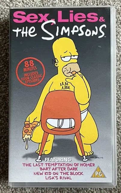 The Simpsons Sex Lies And The Simpsons Animated Vhs 1998 Tested And Working 629 Picclick