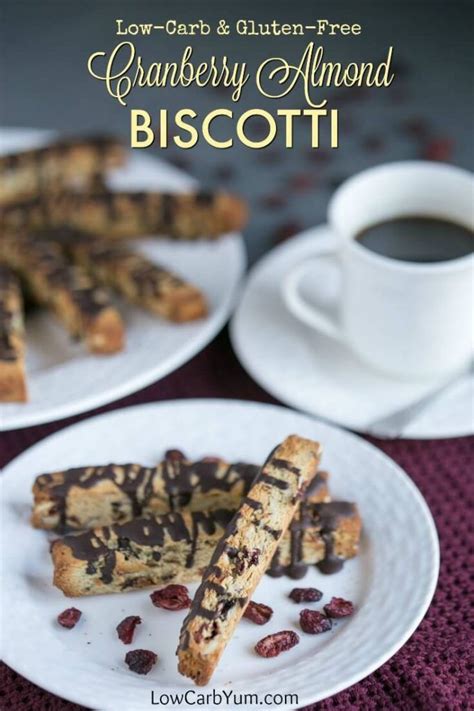 Without any butter or other added fat, these are traditional. Low carb cranberry almond biscotti cookies are elegant yet ...