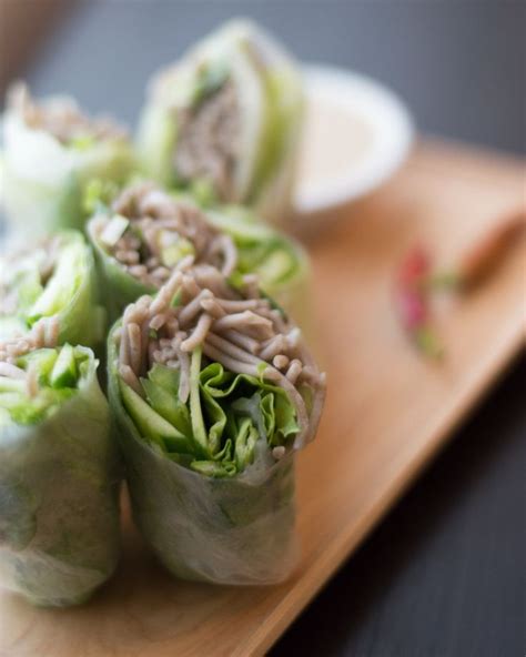 Soba Noodle Spring Rolls Recipe Spring Rolls Lime Sauce Spicy