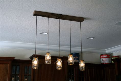 5 Light Diy Mason Jar Chandelier Kitchen Lighting Rustic Lighting Mason