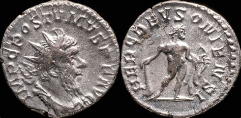 Roman Empire Postumus Antoninianus Herc Devsoniensi 21 Mm 376 Gr