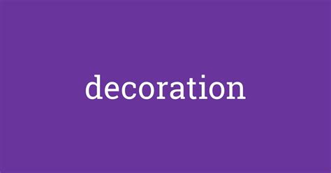 Word Of The Day Decoration