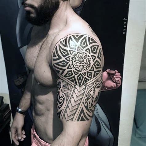 See more ideas about tattoos, half sleeve tribal tattoos, tribal tattoos. 75 Half Sleeve Tribal Tattoos For Men - Masculine Design Ideas