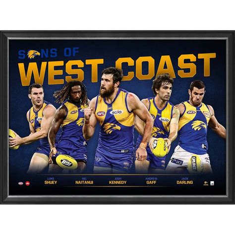 West Coast Eagles Sons Of West Coast Print Taylormade Memorabilia