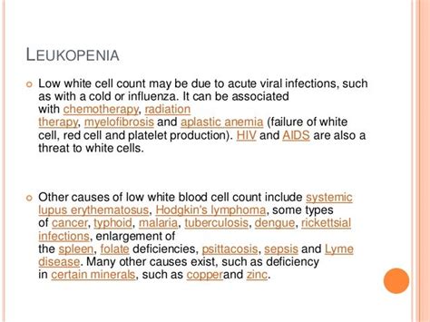 What Causes Low White Blood Cell Count