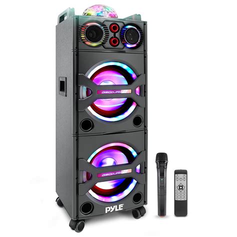 buy pyle portable bluetooth pa speaker system 2000w active powered outdoor bluetooth speaker