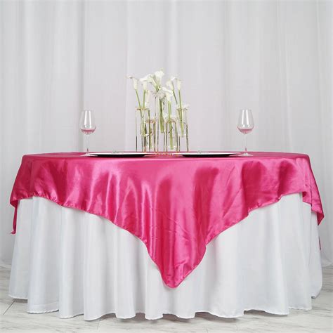 Pink Wedding Decorations Flower Decorations Table Overlays Pink Table Square Tablecloth