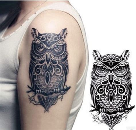 32 Forearm Black And Grey Owl Tattoo Recruitment House
