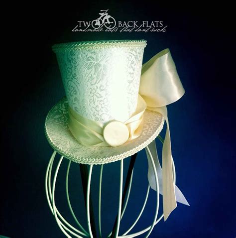 Twobackflats Wedding Top Hat And Detachable Hair Clip