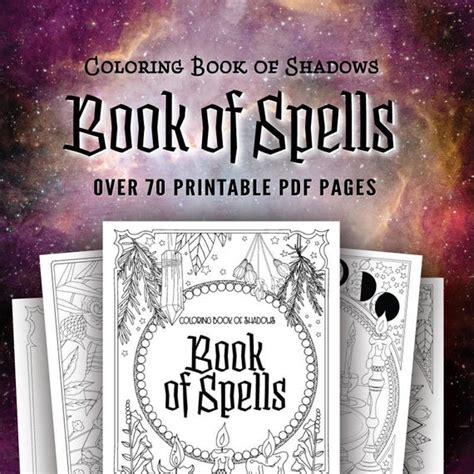 Visit this site for details: Coloring Book of Shadows: Book of Spells PDF