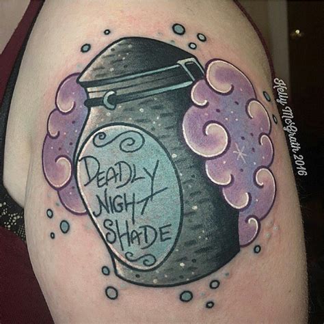 Atropa belladonna ), is the toxic herb used by sally to poison doctor finklestein several times, in order to escape his lab to go out into the town. Deadly Nightshade Nightmare Before Christmas tattoo by ...
