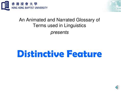 Ppt Distinctive Feature Powerpoint Presentation Free Download Id