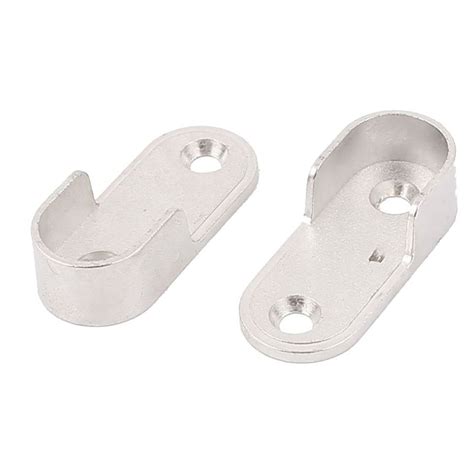 Maybe you would like to learn more about one of these? Oval Wardrobe Hanging Rail Rod End Bracket Support Silver ...