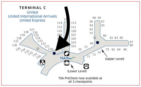 United Terminal C Newark Map
