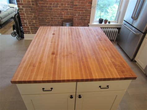 Sprinkle the salt on the stain and use half a lemon to rub it in. Custom Butcher Block Kitchen Island Top by Elias Custom ...