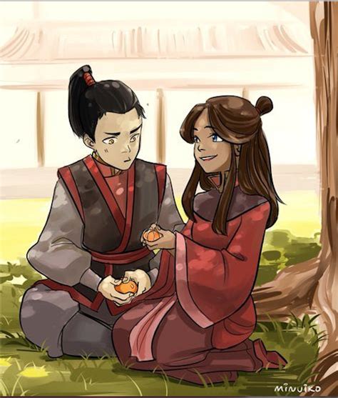 Prince Zuko And Katara In Their Moment Together In Their Young Age From