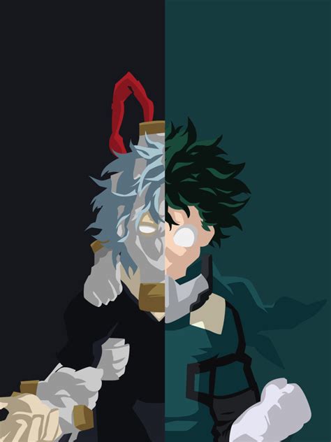 768x1024 Resolution Tomura Shigaraki X Izuku Midoriya My Hero Academia